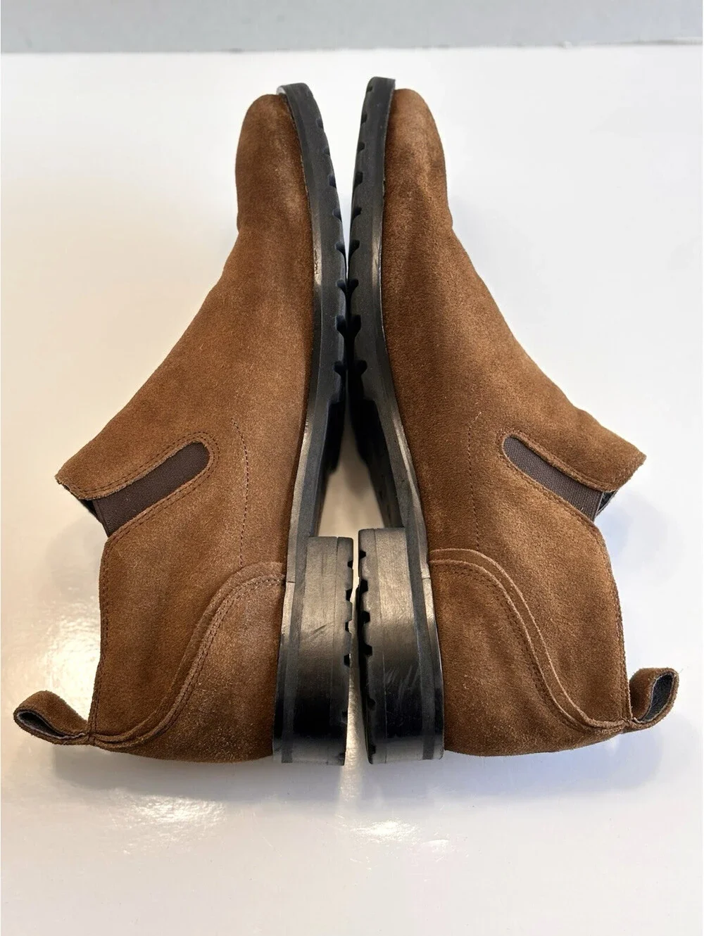 Bacco Bucci Studio Meredith Men's Brown Suede Pull On Casual Ankle Boots Size 12